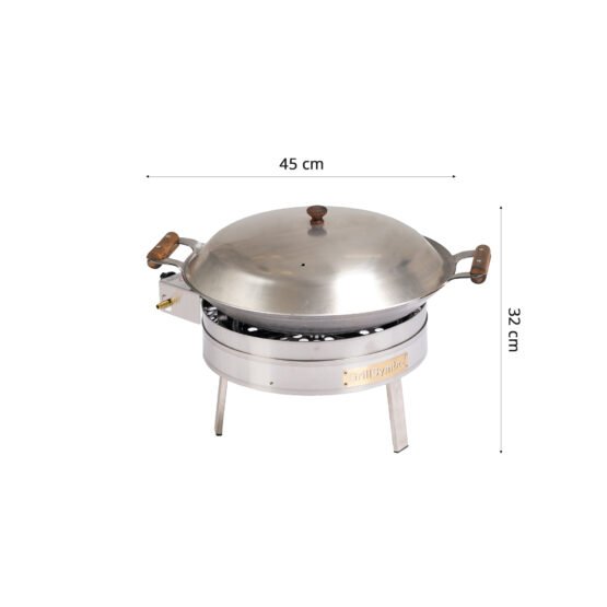 Cataplana set PRO-450 CAT inox, ø 45 cm