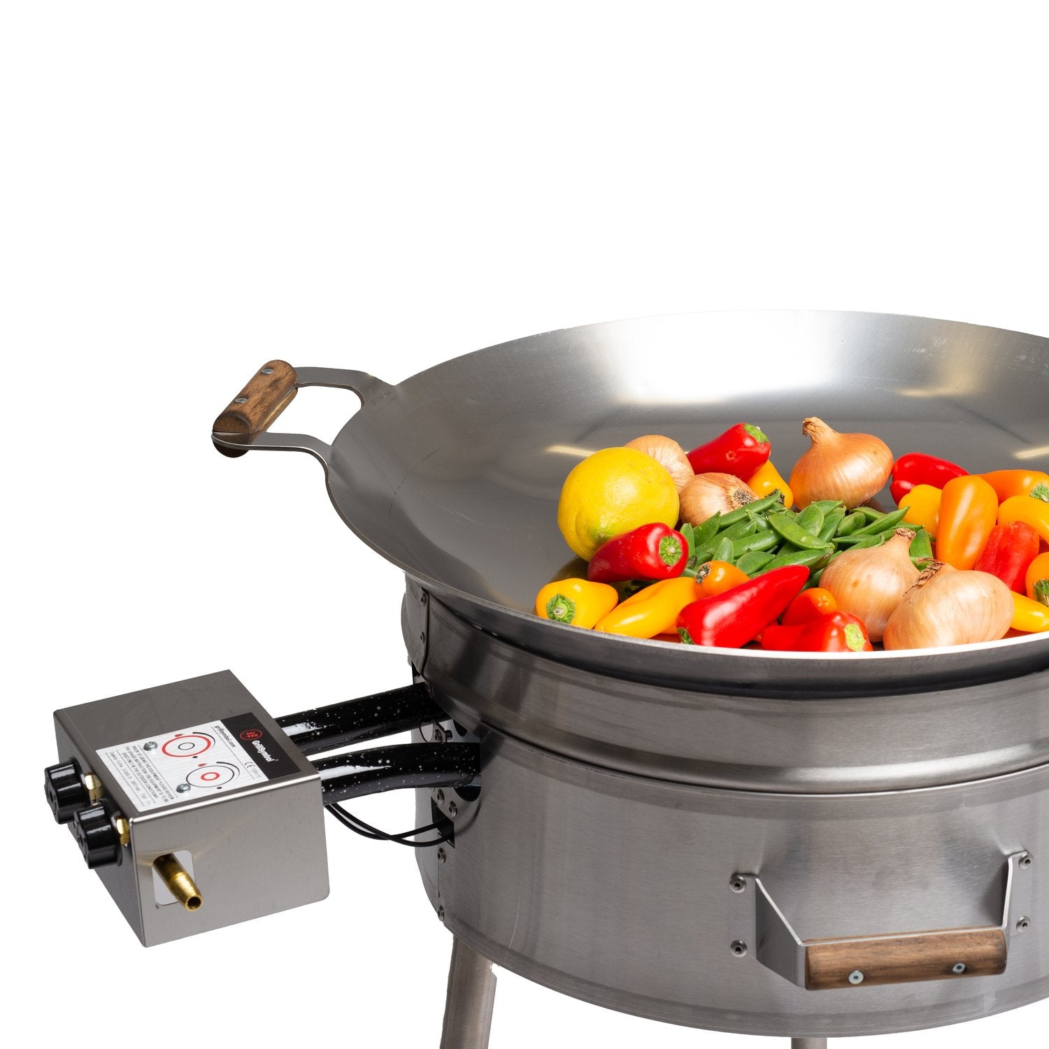 Gasol wok utomhus PRO-545 inox, ø 54 cm
