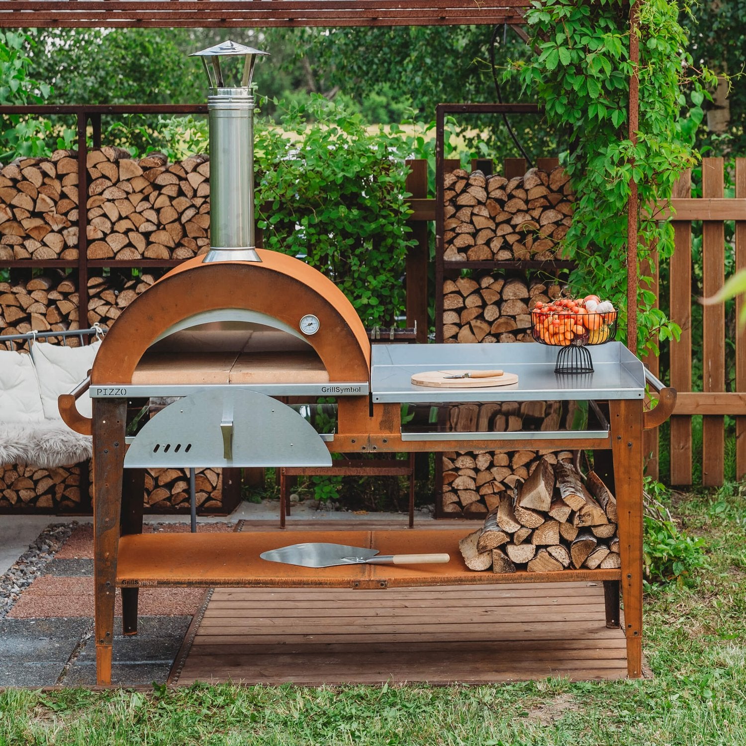 Pizzaugn med stor bord Pizzo-XL-set