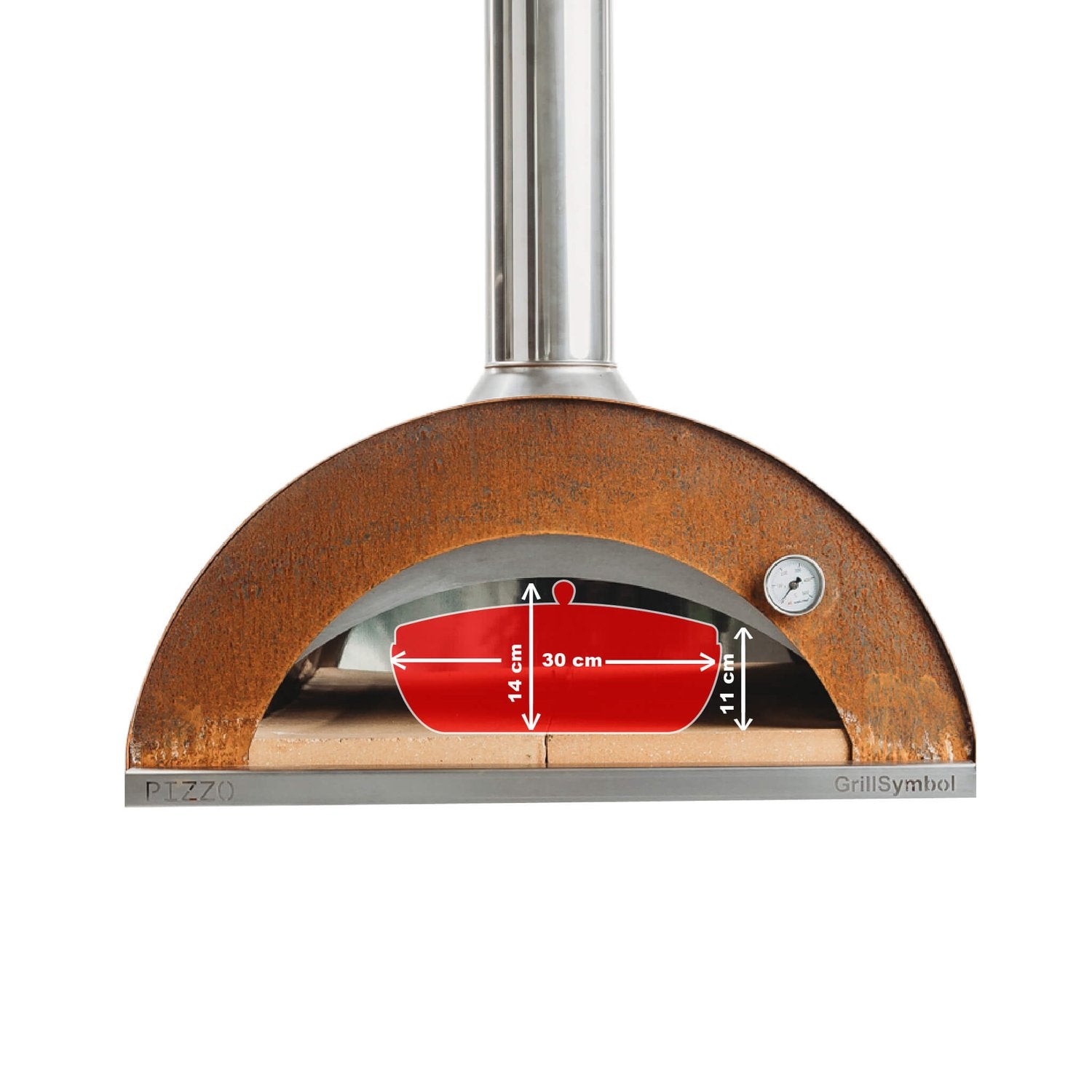 Vedeldad pizzaugn Pizzo