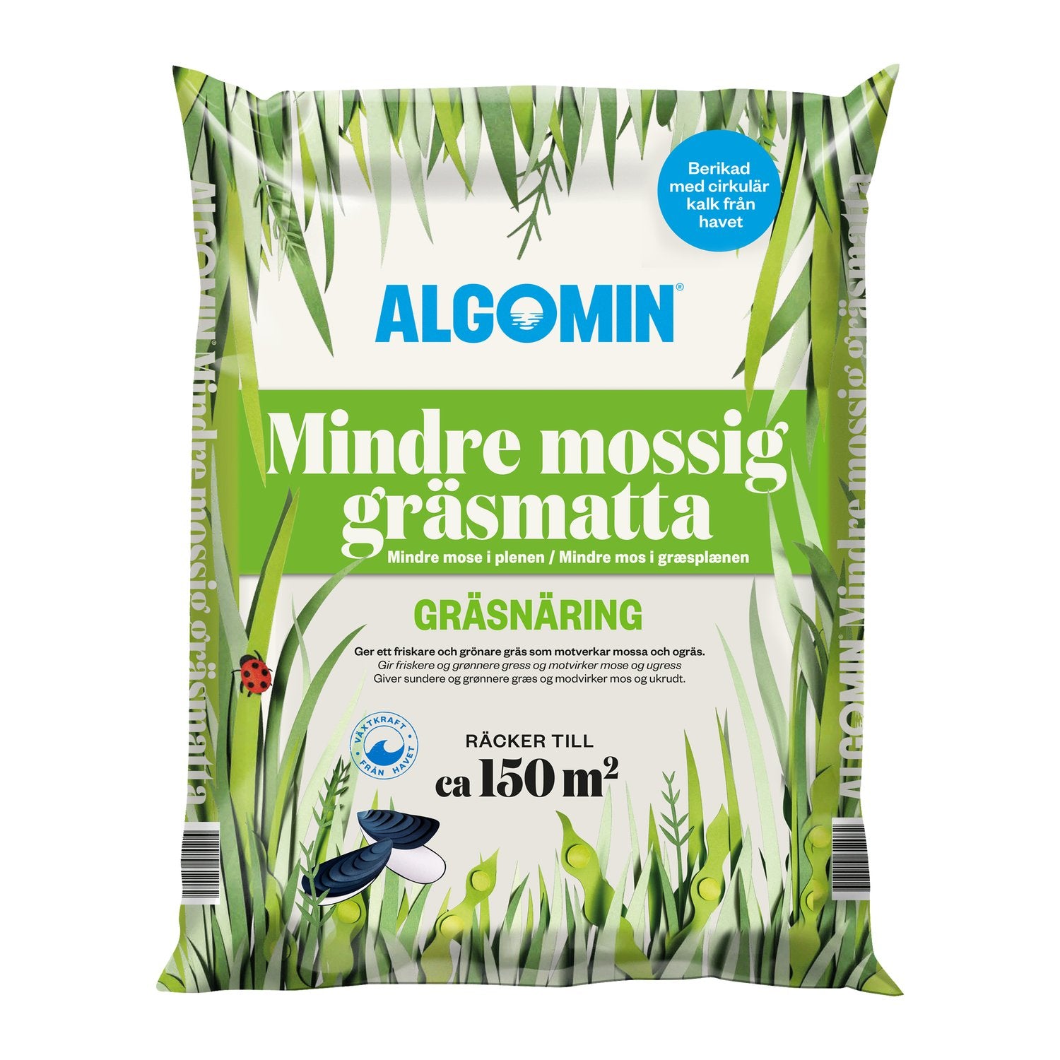 Algomin Mindre Mossig Gräsmatta 6,5 kg