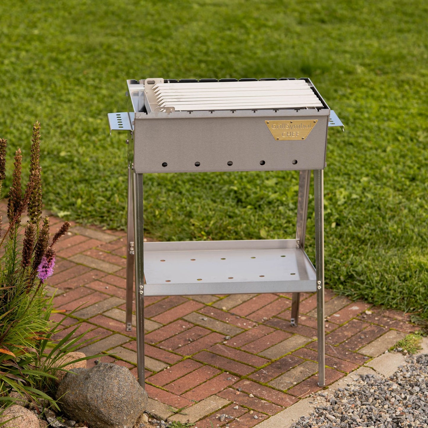 GrillSymbol kolgrill Naked Chef XS Silver