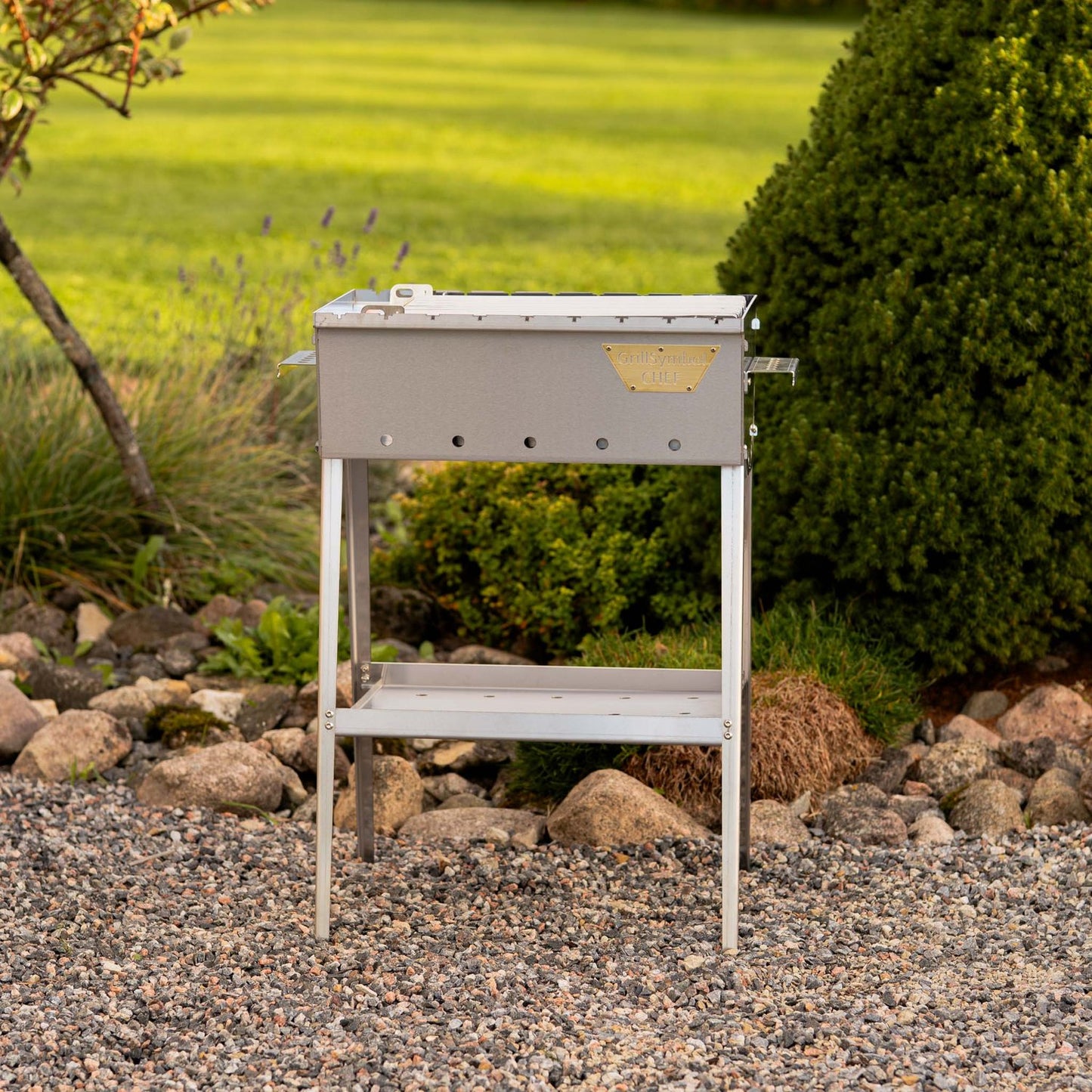 GrillSymbol kolgrill Naked Chef XS Silver