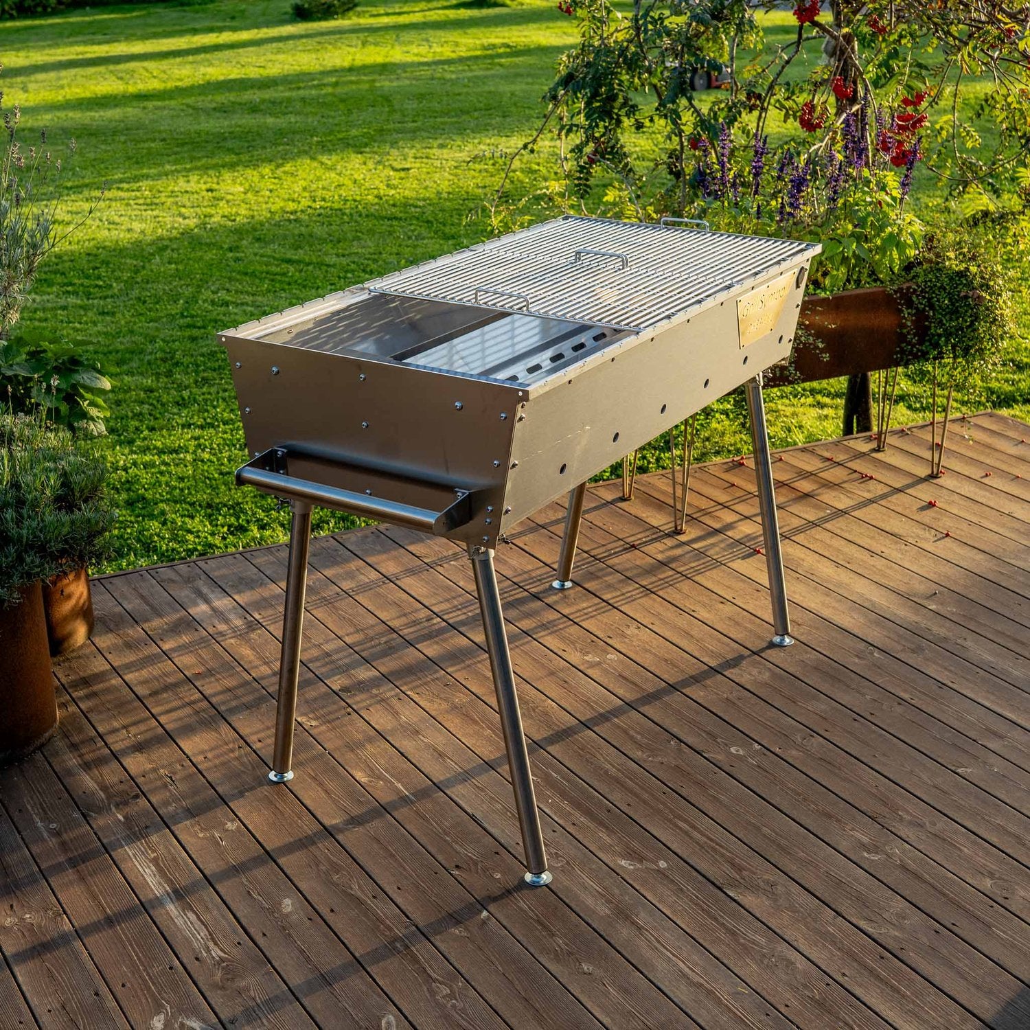 Kolgrill Naked Chef XXL Silver