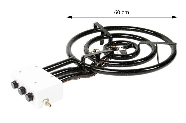 Inomhus & utomhus gasolbrännare 25kw/ ø 60 cm