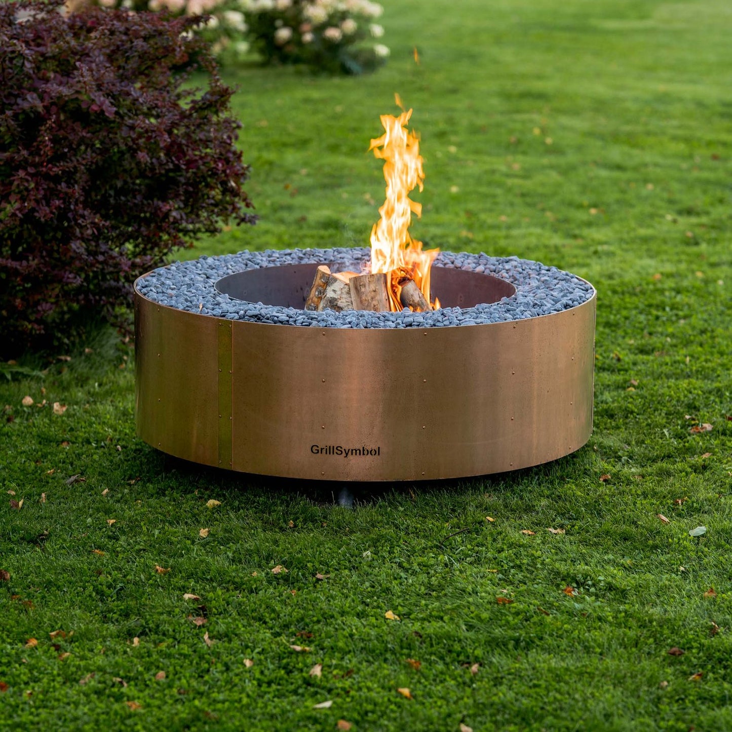 GrillSymbol eldstad utomhus Luna Copper Black ø 119 cm