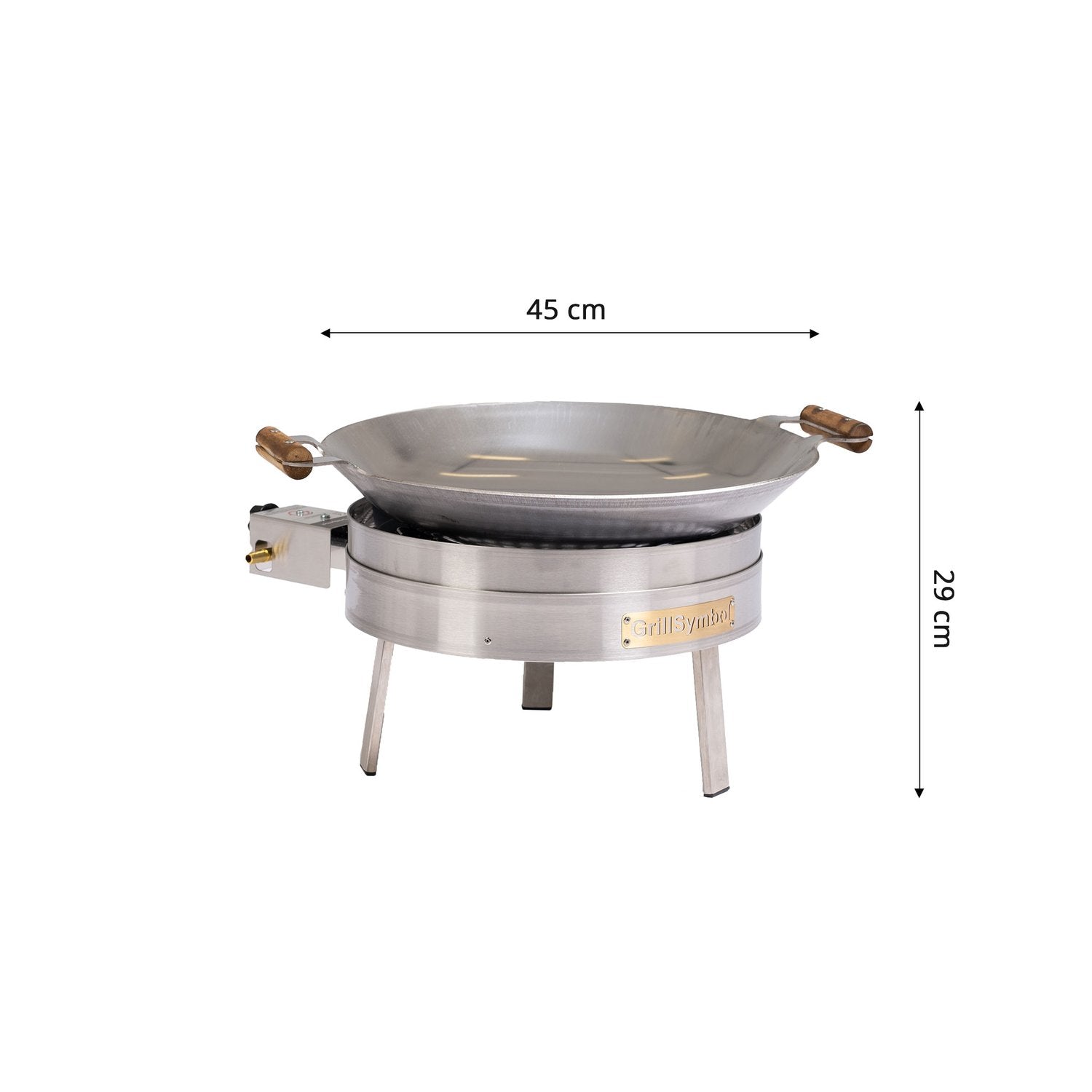 Gasol wok utomhus PRO-450, ø 45 cm