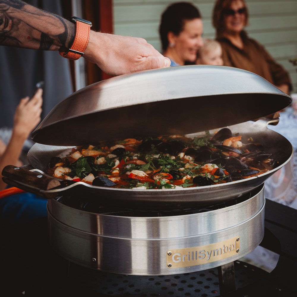 Gasol wok utomhus PRO-450 inox, ø 45 cm