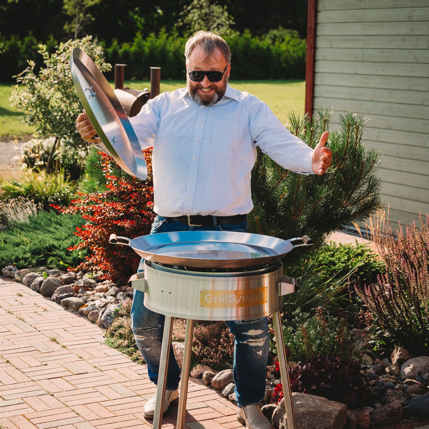 Stekhäll gasol PRO-580 inox, ø 58 cm
