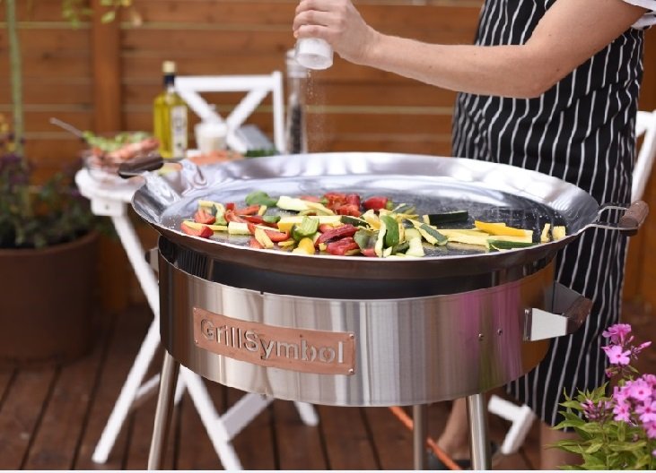 GrillSymbol stekhäll gasol komplett set PRO-720 inox