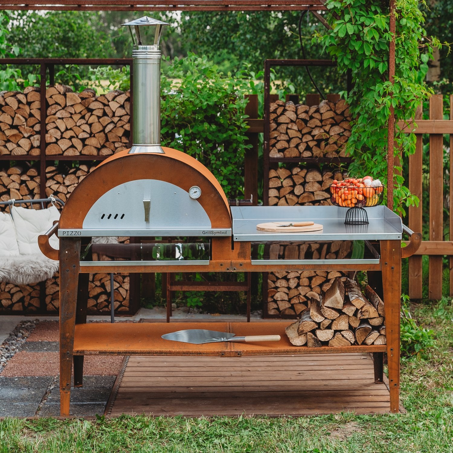 Pizzaugn med stor bord Pizzo-XL-set