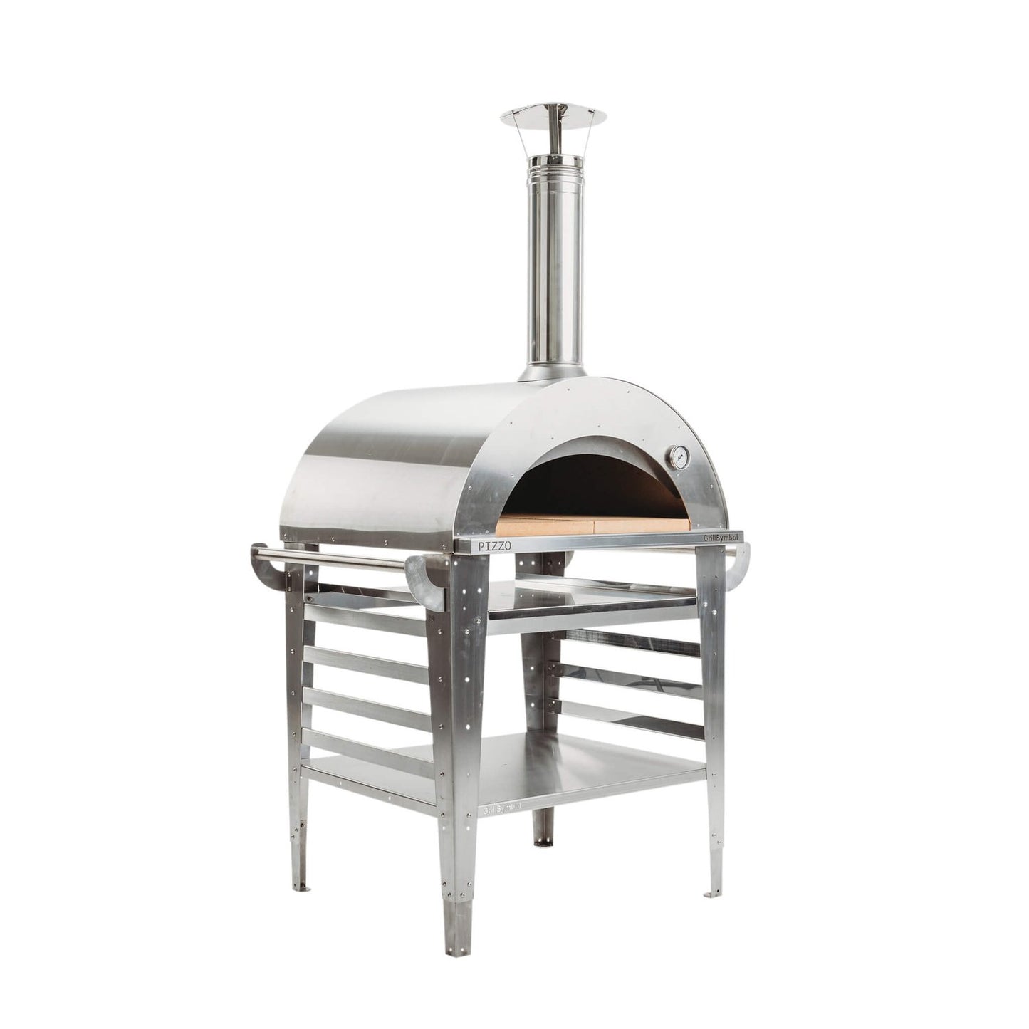 GrillSymbol pizzaugn med bord Pizzo-set-inox