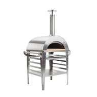 Pizzaugn med bord Pizzo-set-inox