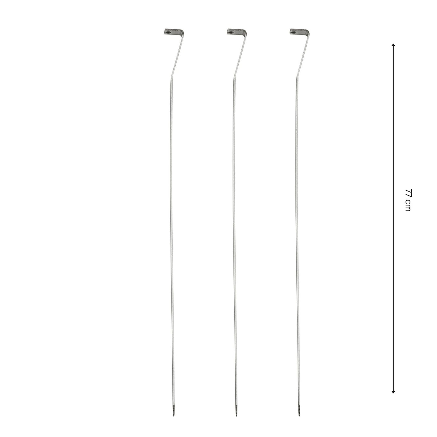 Grillspett 3 pc x 77 cm
