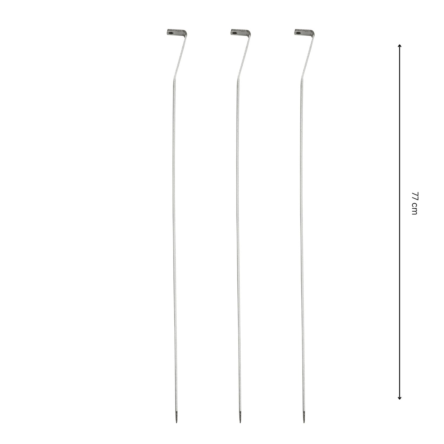 Grillspett 3 pc x 77 cm