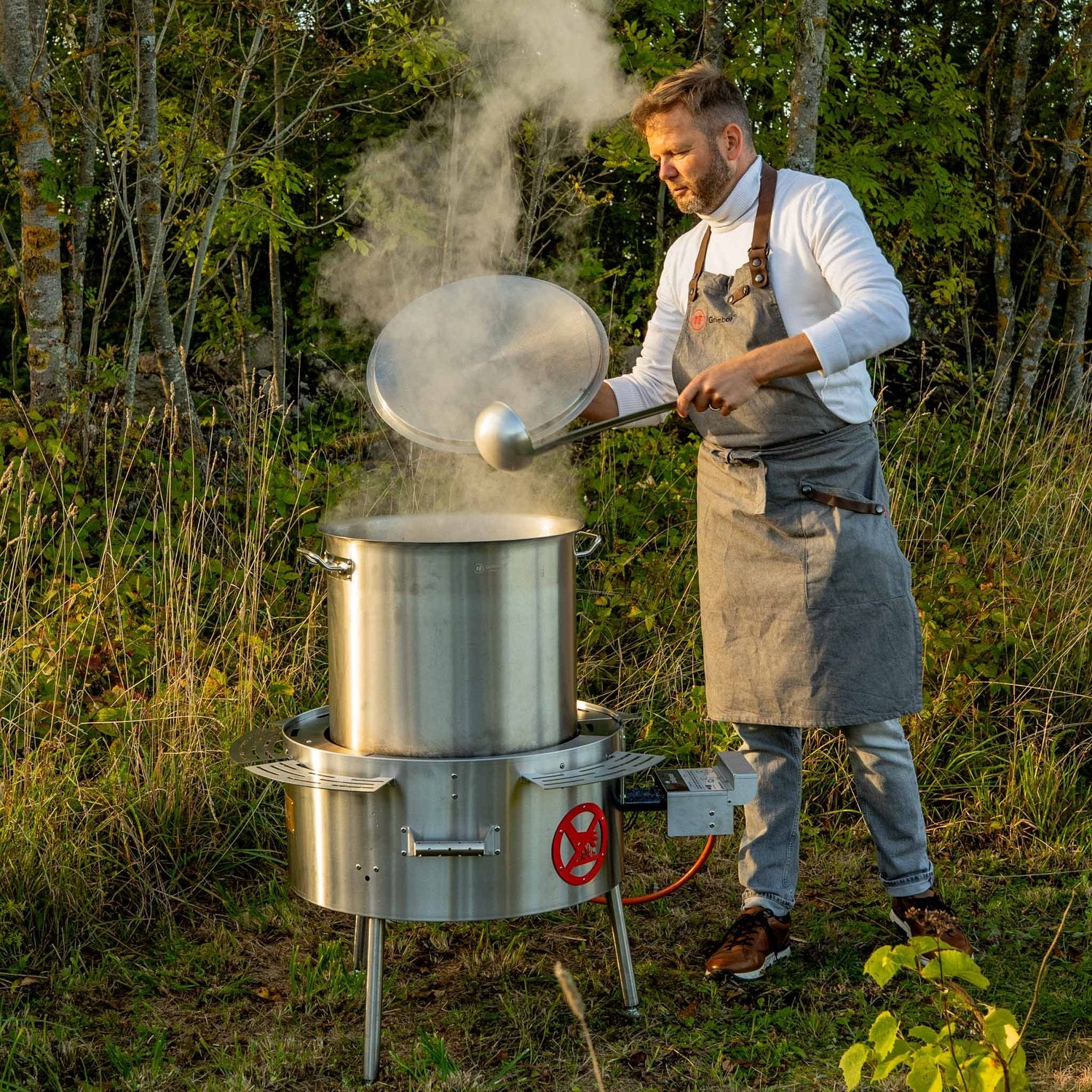 Soppstation med gasolbrännare 70 L