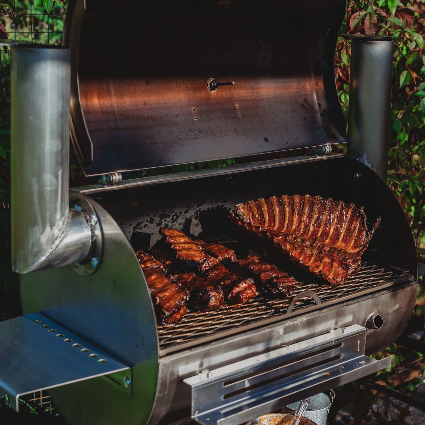 GrillSymbol BBQ rökgrill Smoky Beast Silver