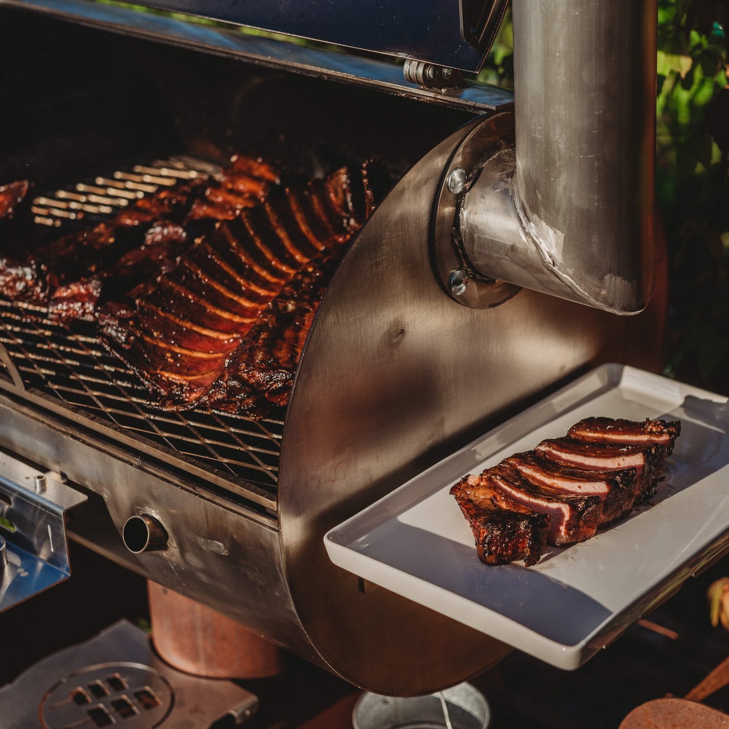 BBQ rökgrill Smoky Beast Silver